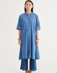 Indigo Kaftan Kurta