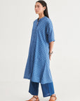 Indigo Kaftan Kurta