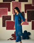 Blue Daisy Kurta Set